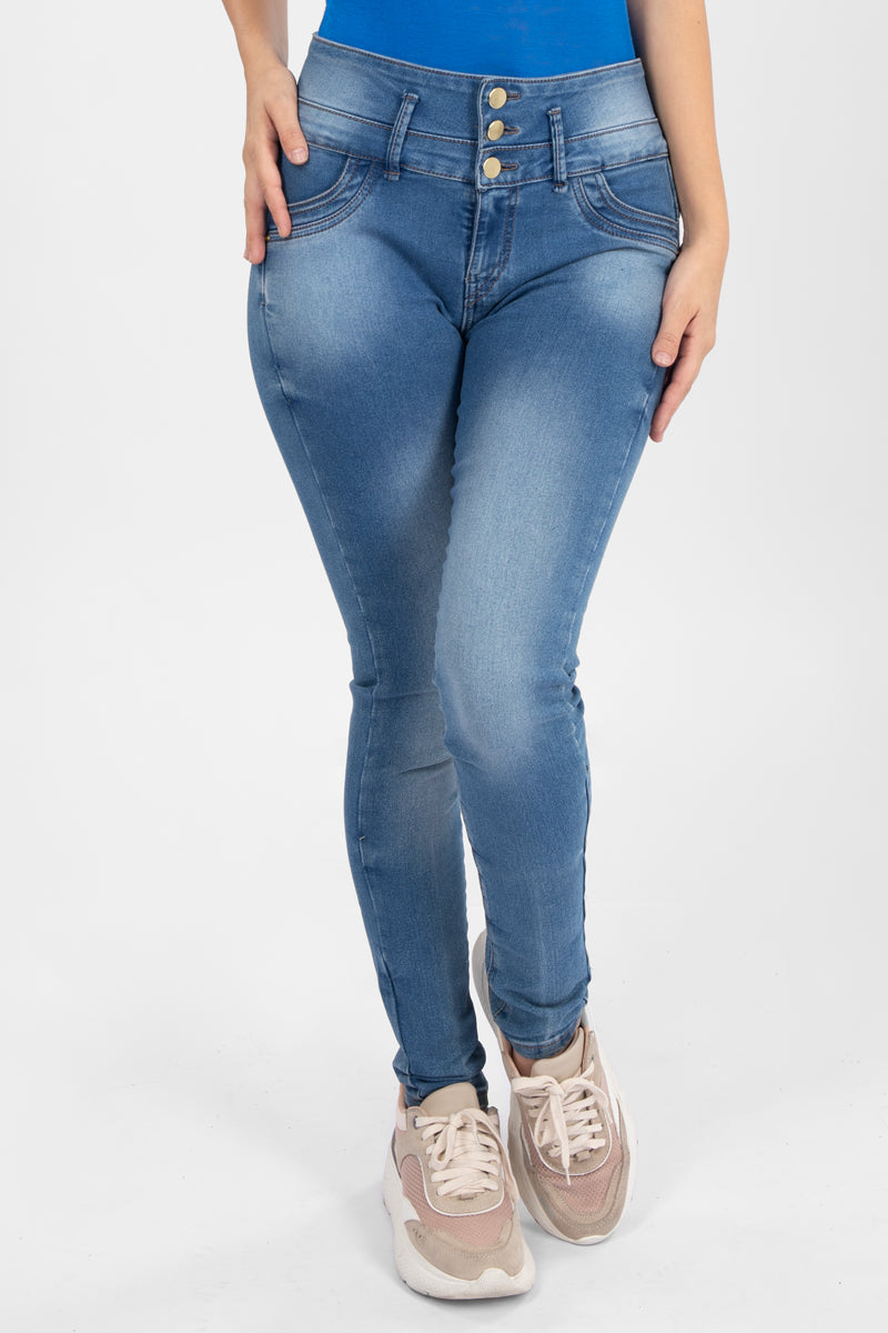 Jeans skinny tiro medio (6927762358314)